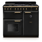 Piano de cuisson gaz FALCON NGC TAB GAZ 100 CM CHARBON LAITON ANTIQU