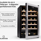 Cave à vin de service KLARSTEIN Shiraz Premium Smart 24 Wifi LED