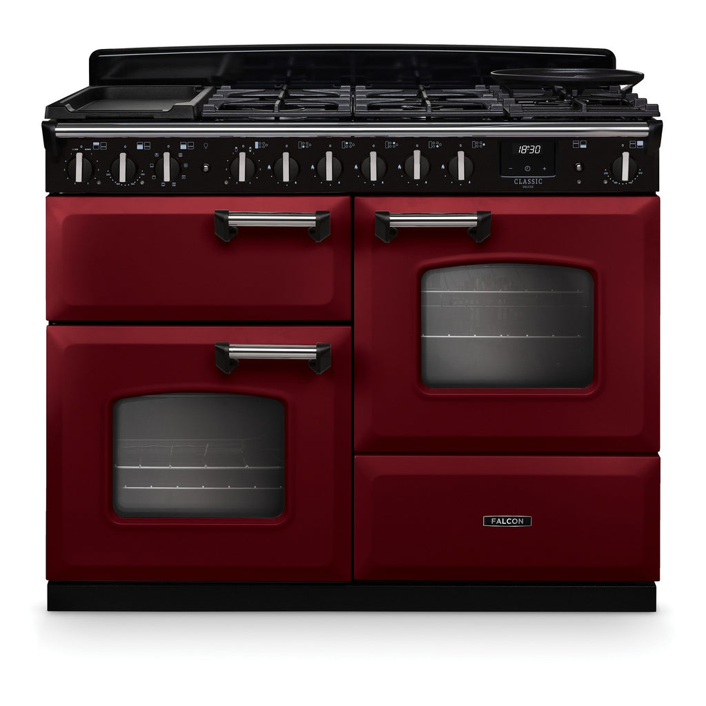 Piano de cuisson mixte FALCON NGC TAB MIX 110 CM BORDEAUX CHROME