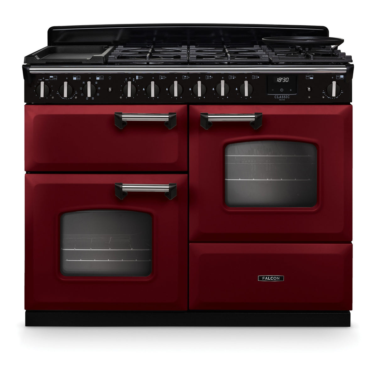 Piano de cuisson mixte FALCON NGC TAB MIX 110 CM BORDEAUX CHROME