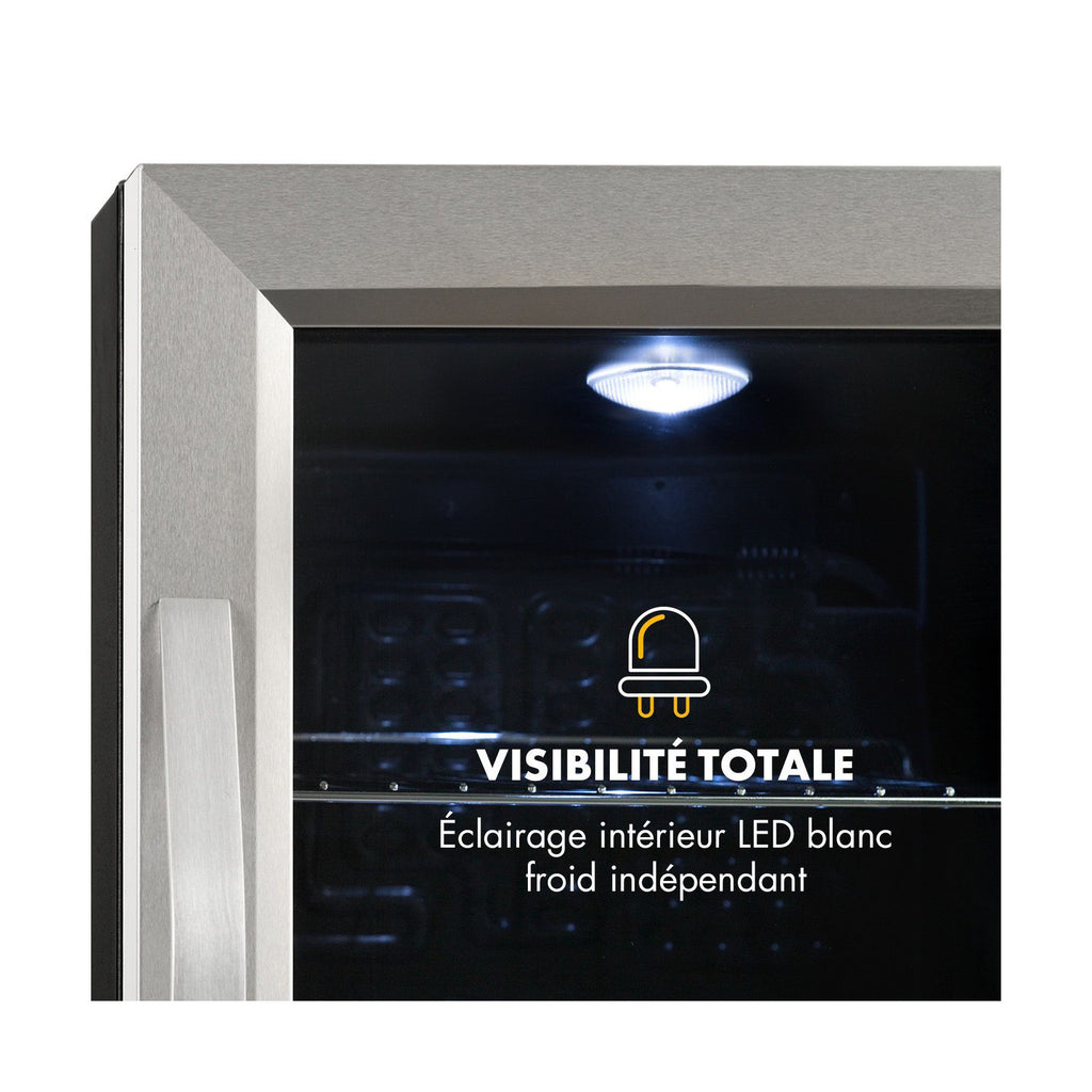 Mini réfrigérateur KLARSTEIN Beersafe M 33 litres - Argent