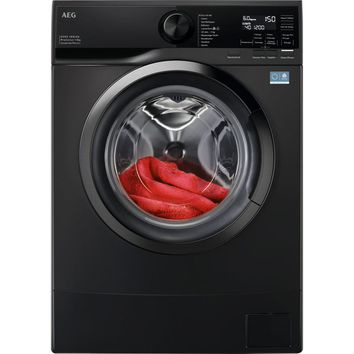 Lave linge hublot AEG LSR6E6264XA - 6 kg - 1200 tr/min - Classe A - Moteur induction - Noir