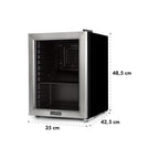 Mini réfrigérateur KLARSTEIN Harlem 23L A+ porte vitrée 39 dB Noir