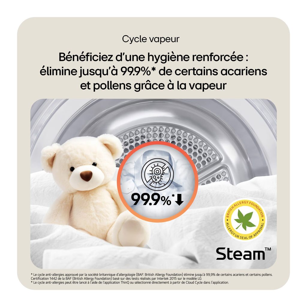 Lave linge séchant hublot LG F164HP2WST - 11/6 kg - 1400 tr/min - Classe A - Moteur direct drive - Connecté