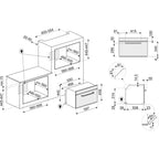 Four micro onde combiné SMEG SO4902M1P