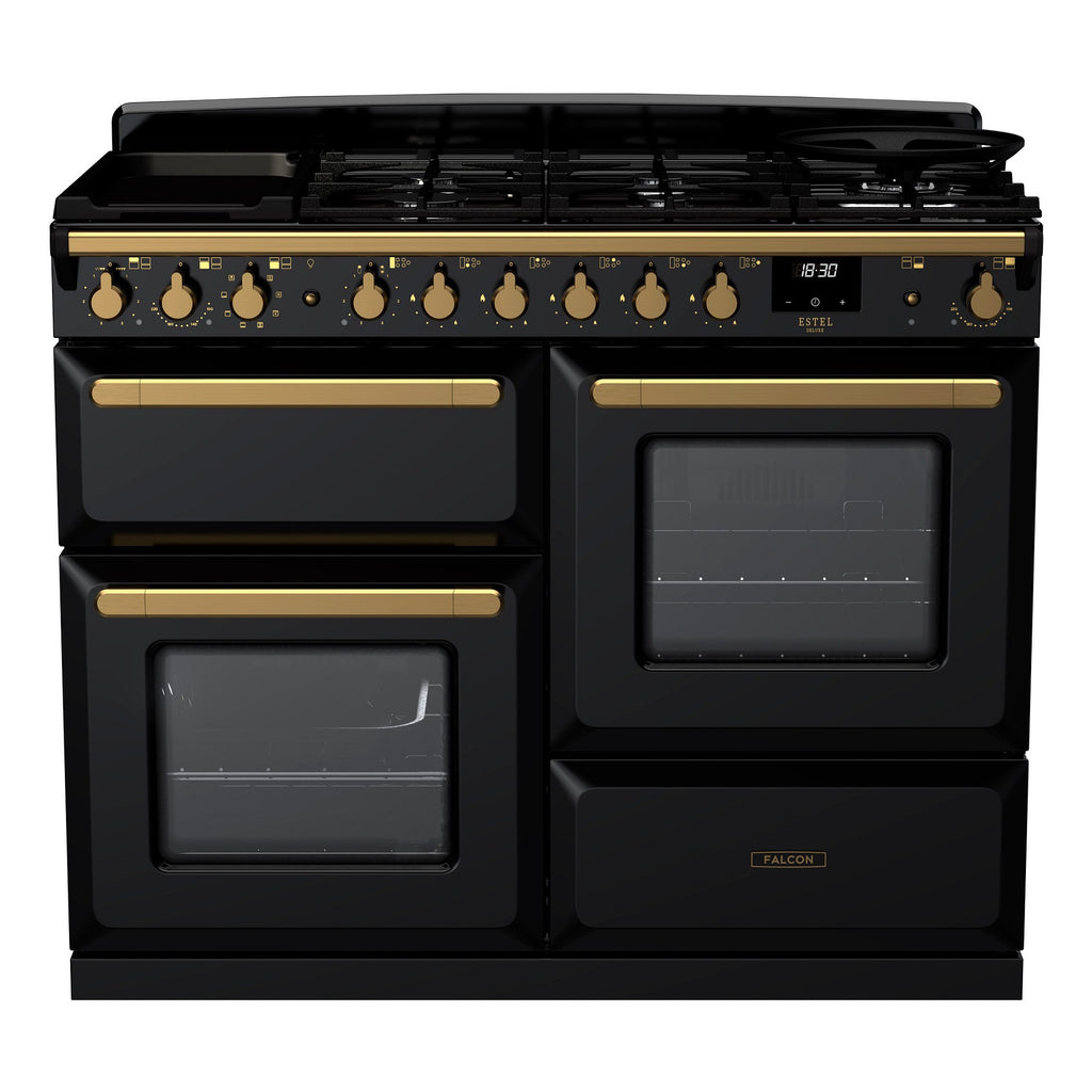 Piano de cuisson mixte FALCON ESTEL DELUXE OC TAB MIX 110 CM NOIR BRIL