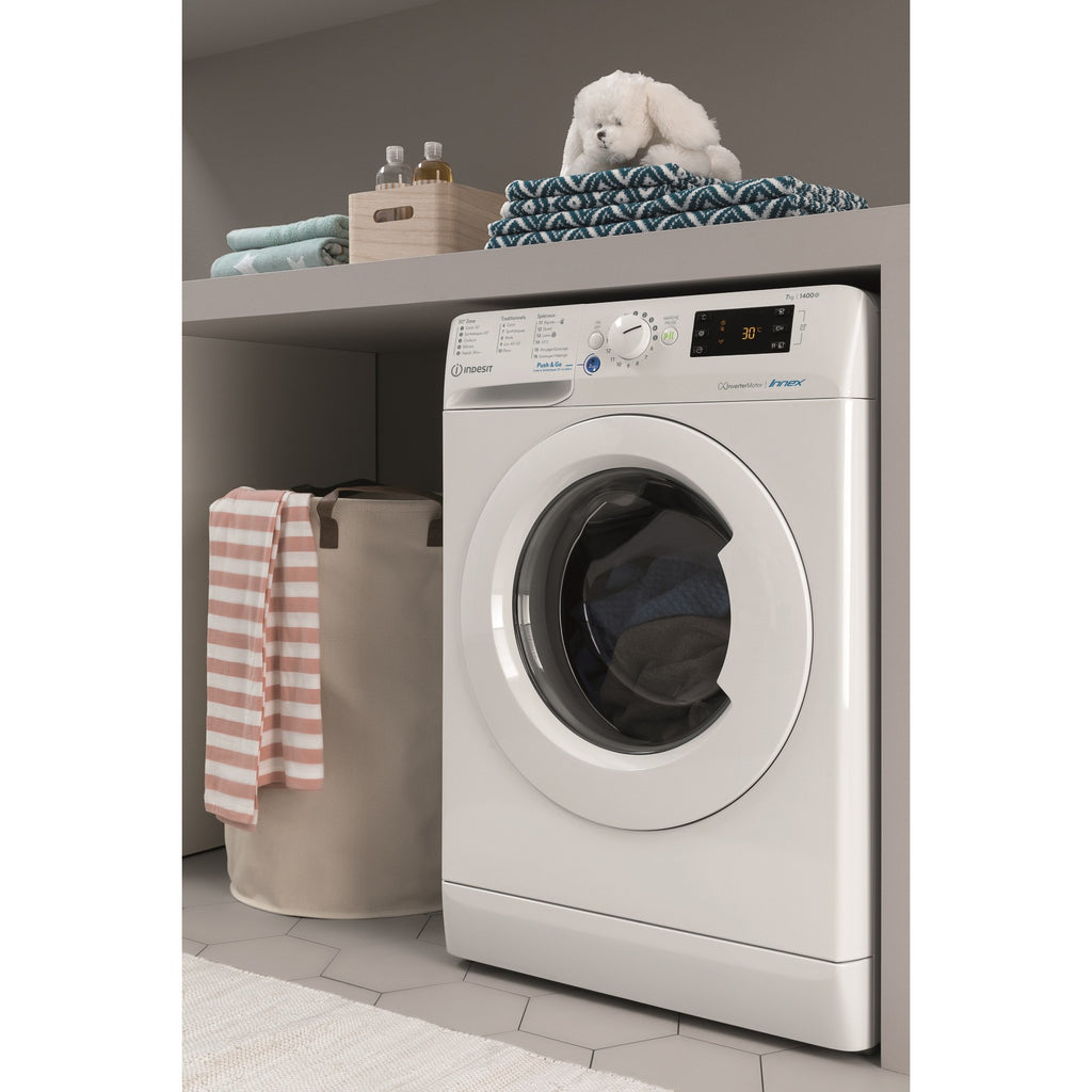 Lave linge hublot INDESIT BWEW81284XWFRN Reconditionné