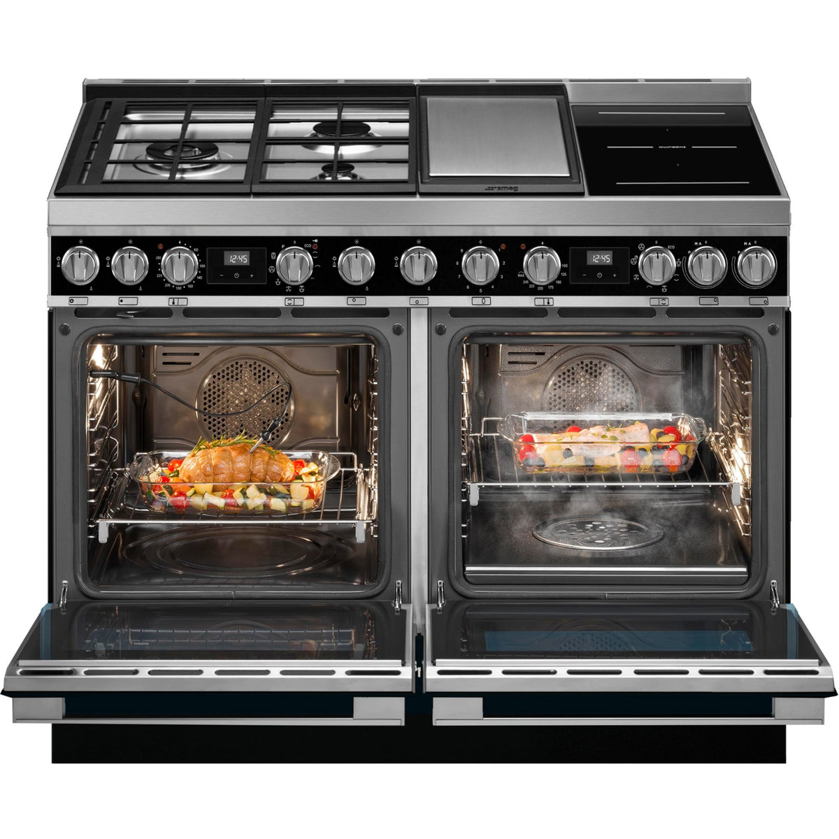 Piano de cuisson mixte SMEG CPF120IGMPBL
