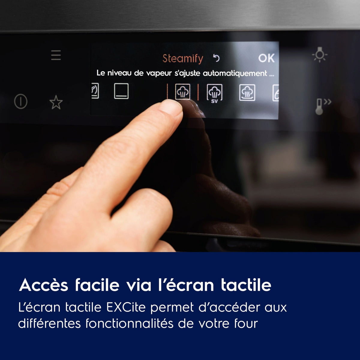 Four encastrable ELECTROLUX EOE8P09RH - Pyrolyse - Chaleur pulsée - Écran tactile - Ouverture latérale Droite