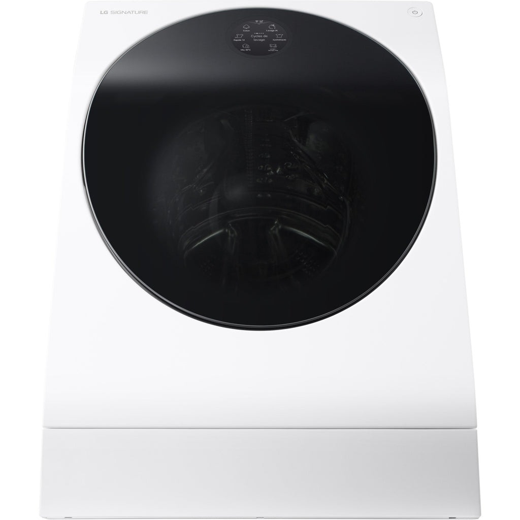 Lave linge séchant hublot LG LSWD100E - 12/7 kg - 1600 tr/min - Classe A - Dosage automatique - Connecté Reconditionné