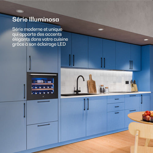 Cave à vin de service KLARSTEIN Illuminosa encastrable 19 bouteilles