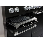 Piano de cuisson gaz FALCON Semi Pro MERCURY 120 NOIR MAT INOX POLI