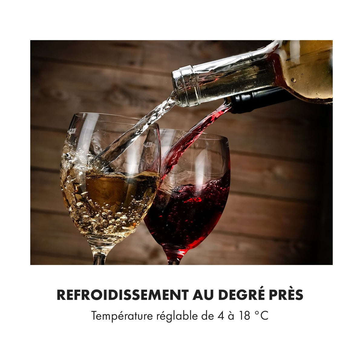Cave à vin de service KLARSTEIN Vinamour 48 Uno 128L 48 bouteilles