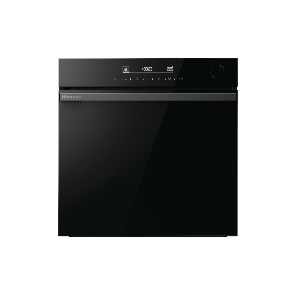 Four encastrable fonction vapeur HISENSE BSA66346PBGWIFI - Pyrolyse - Chaleur tournante - Rails télescopiques - Ajout Vapeur - Air Fry - Wifi