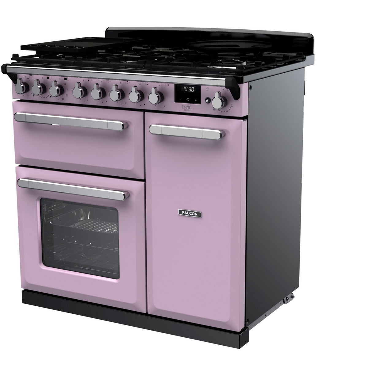 Piano de cuisson gaz FALCON ESTEL DELUXE TAB GAZ 90 CM PARME CHROME