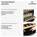 Cave à vin de service KLARSTEIN Vinsider 30 Built-In Uno 30 Fl LED