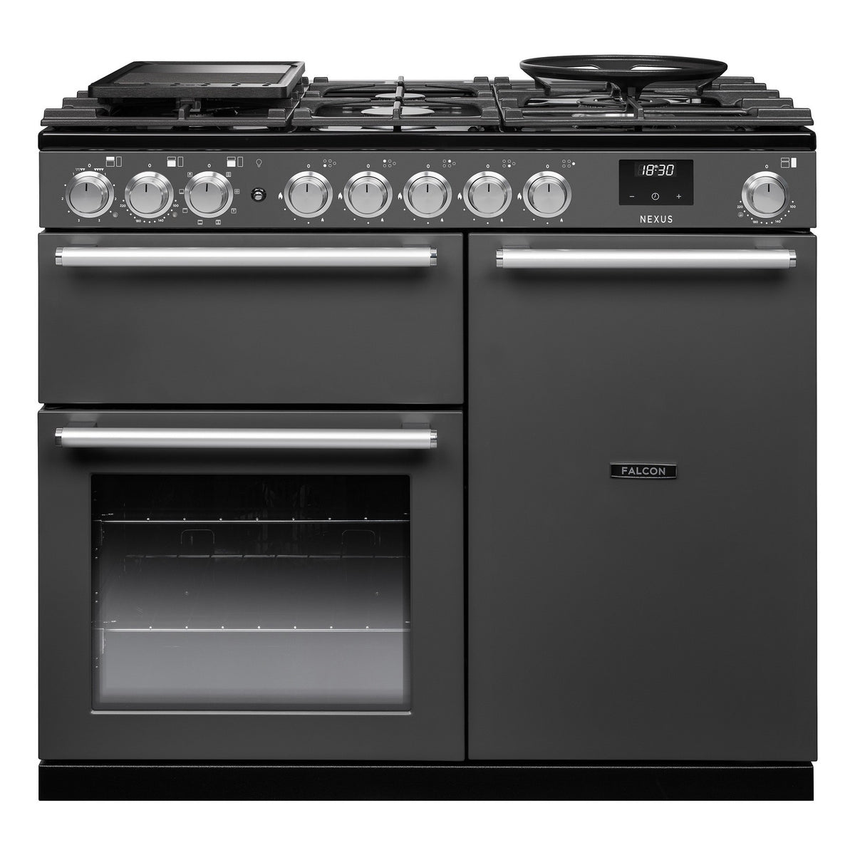 Piano de cuisson gaz FALCON NEXUS NGC TAB GAZ 100 CM ARDOISE CHROME