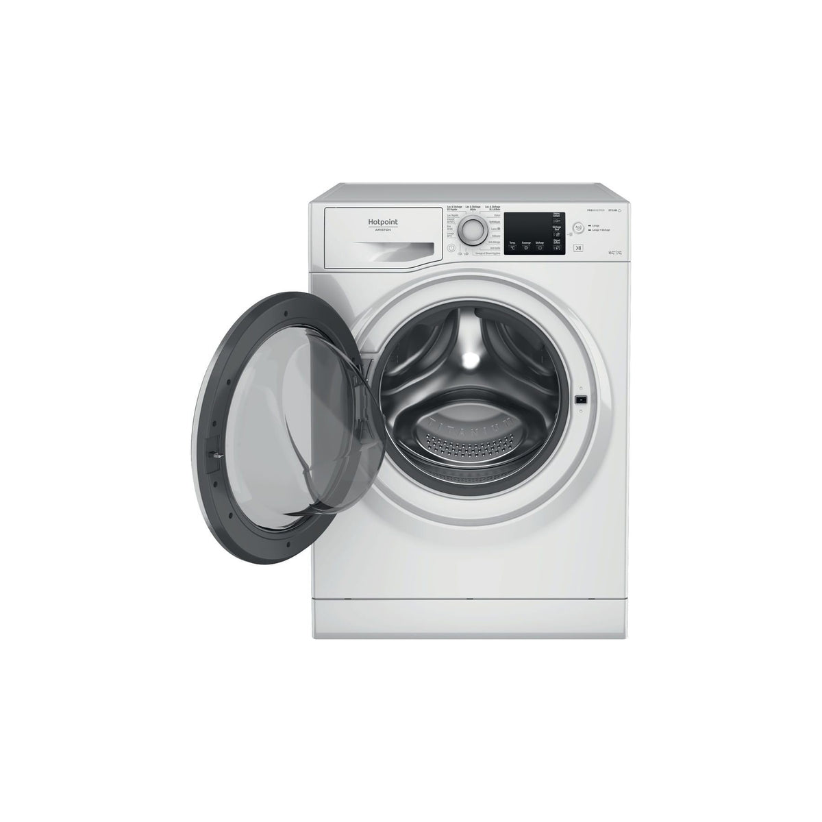 Lave linge séchant hublot encastrable HOTPOINT NDBD107489WSAFR