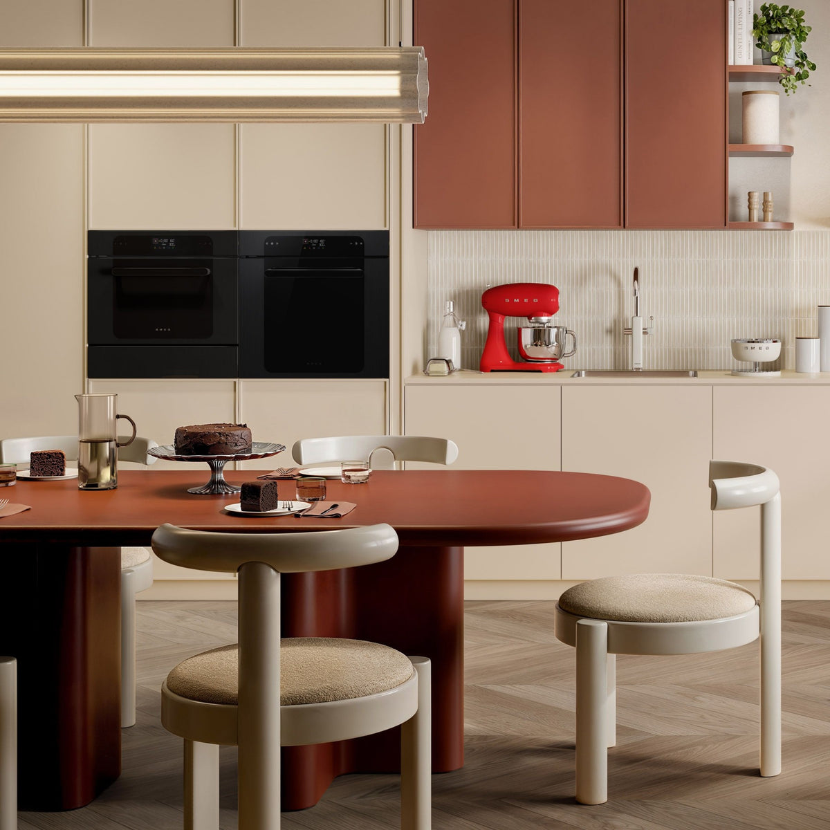 Four encastrable SMEG SOP6202TB - Pyrolyse - Chaleur tournante - Porte froide - Rails télescopiques