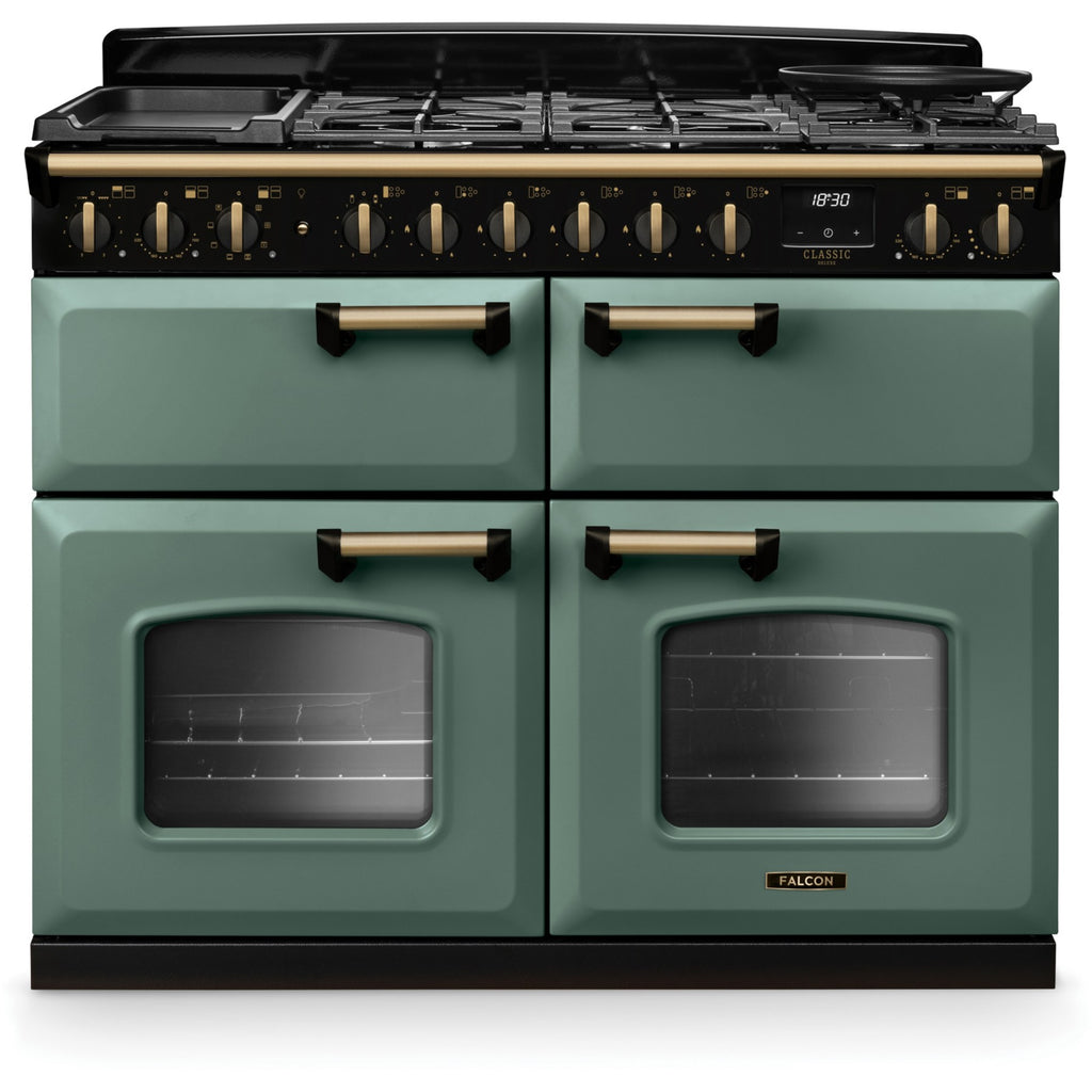 Piano de cuisson mixte FALCON NGC TAB MIX 110 CM VERT MINERAL LAITON A