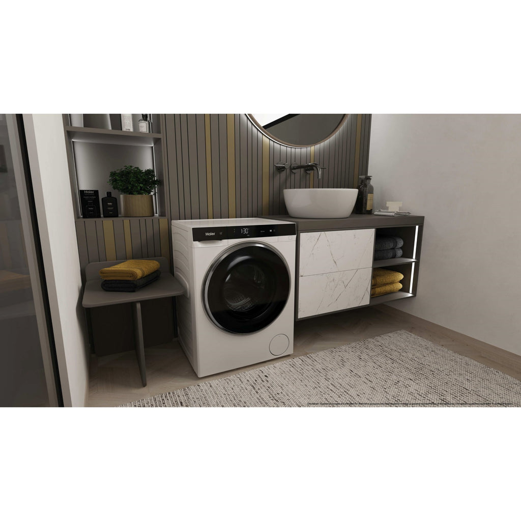 Lave linge séchant hublot HAIER HWD50-BP12307U-S - 5/2,5 kg - 1200 tr/min - Classe A - Moteur Inverter - Connecté