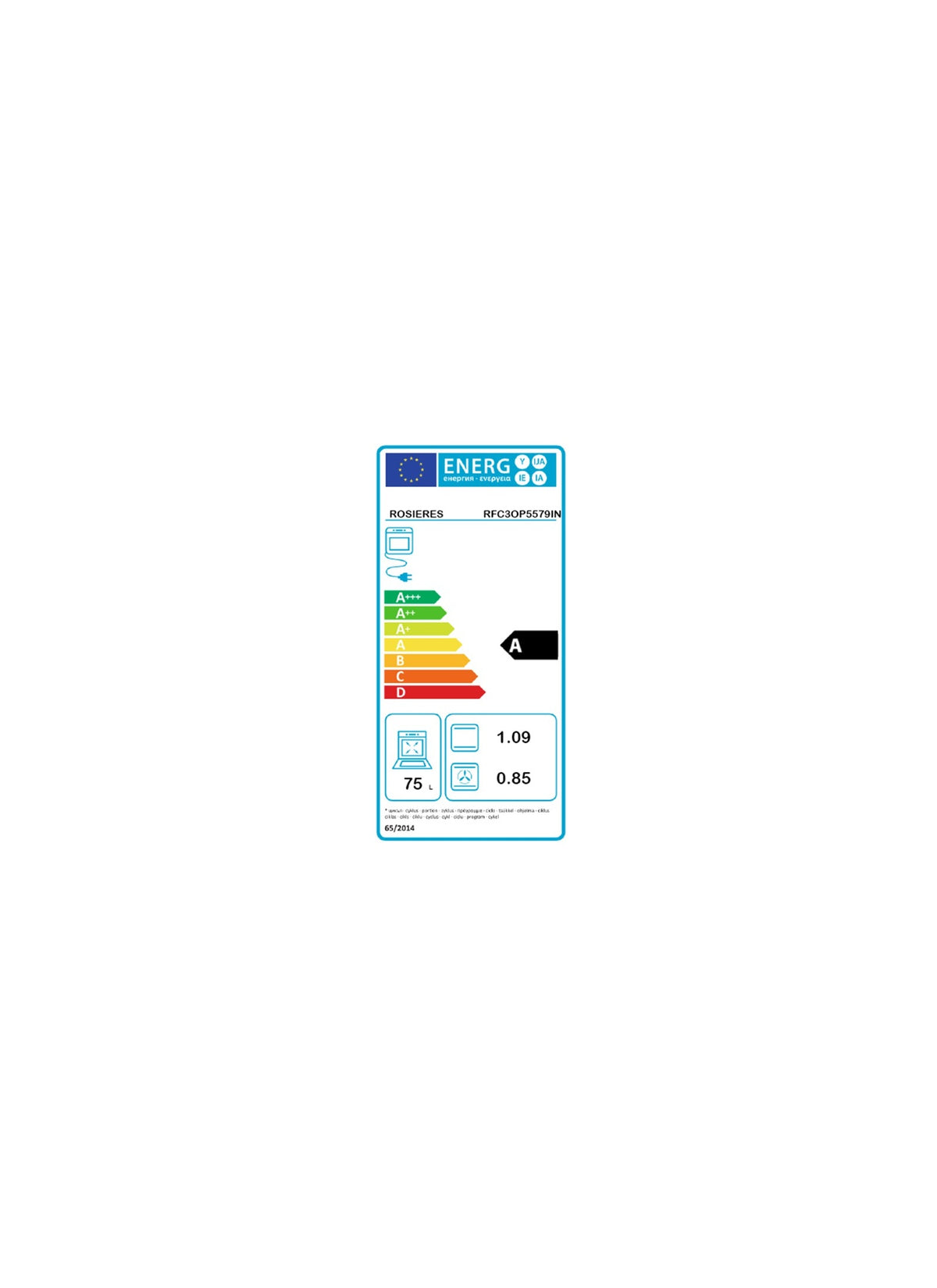 Four encastrable ROSIERES RFC3OP5579IN