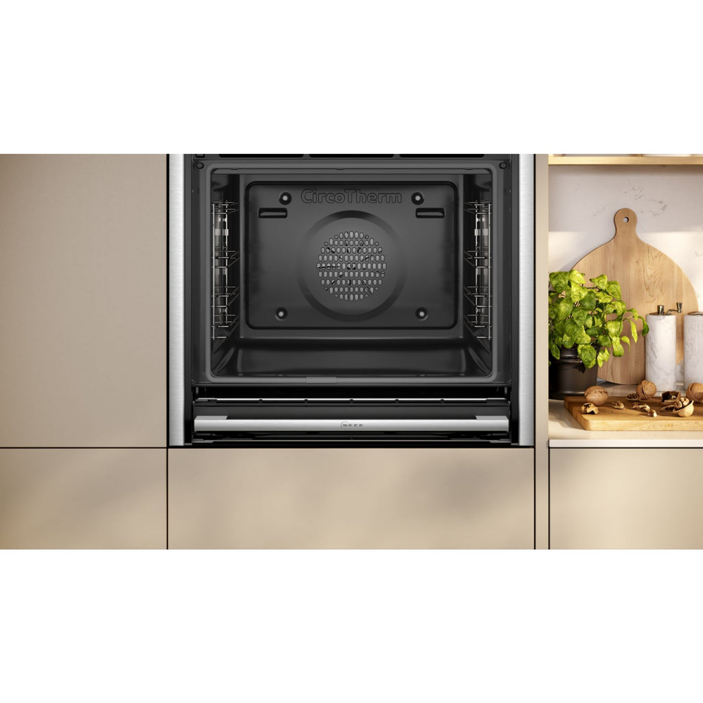 Four encastrable NEFF B64CS71N0 - Pyrolyse - Hydrolyse - Chaleur pulsée - Porte froide - N90 Slide&Hide