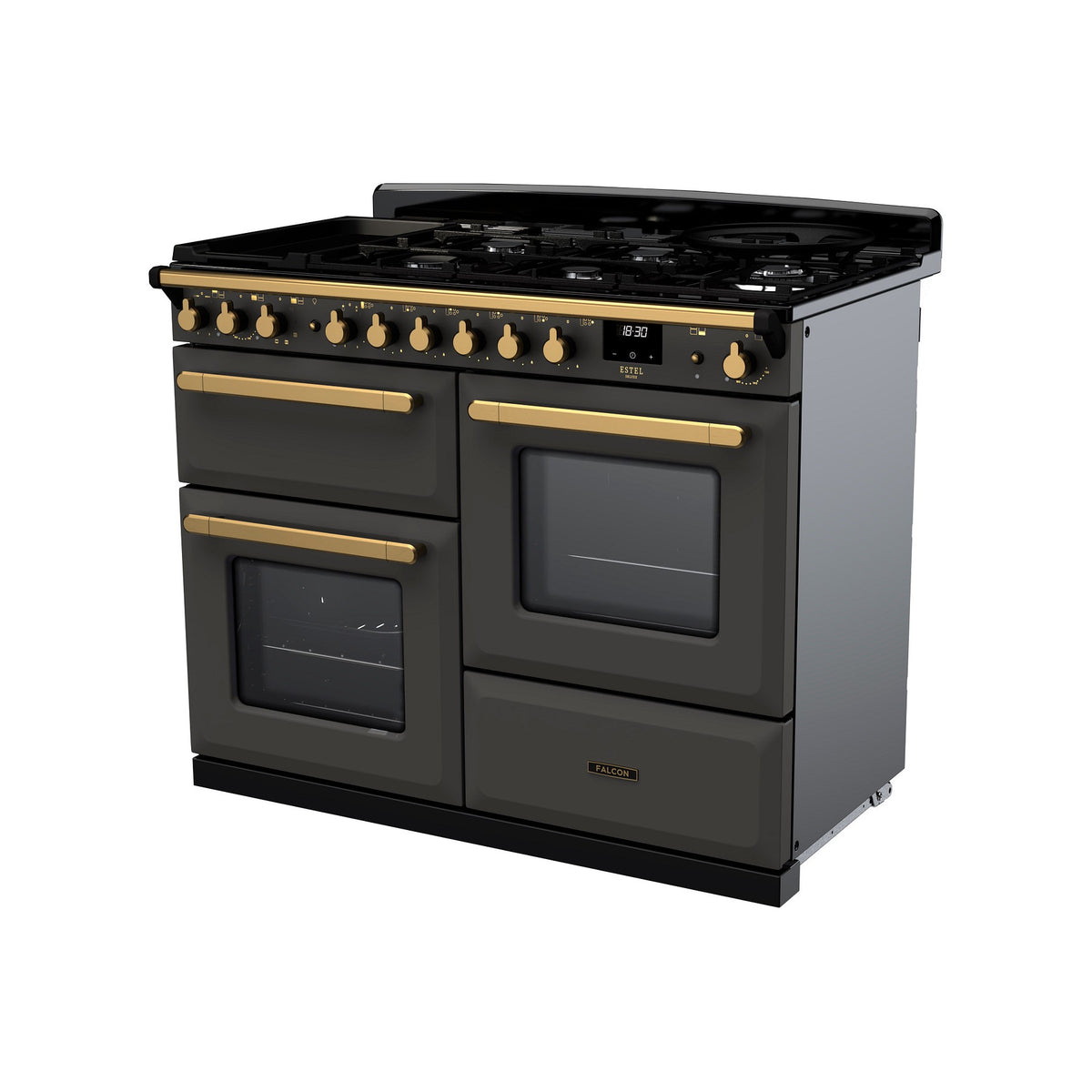 Piano de cuisson mixte FALCON ESTEL DELUXE OC TAB MIX 110 CM ARDOISE L
