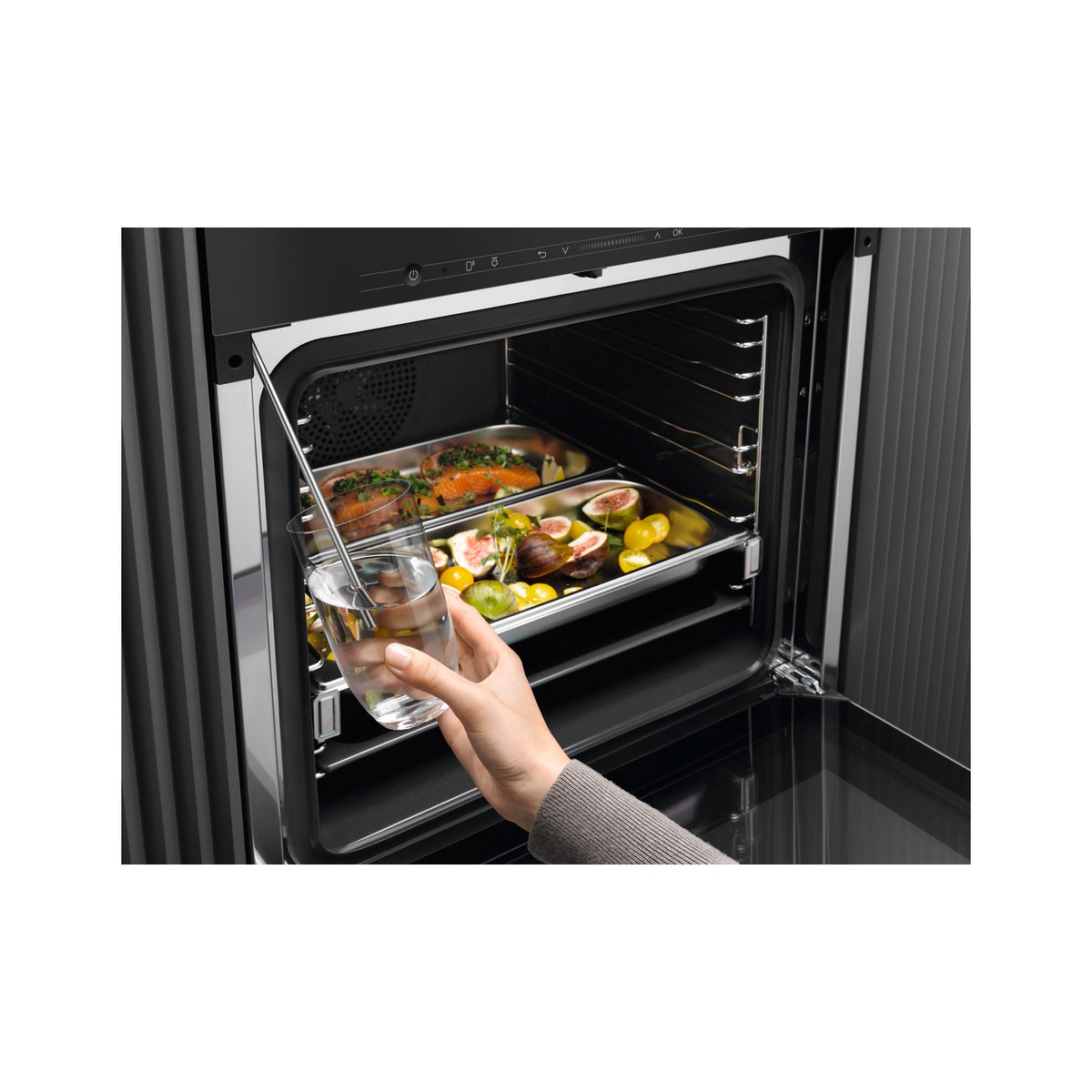 Four encastrable fonction vapeur MIELE H 7165 BP - Pyrolyse - Chaleur tournante - Combiné vapeur - Porte froide