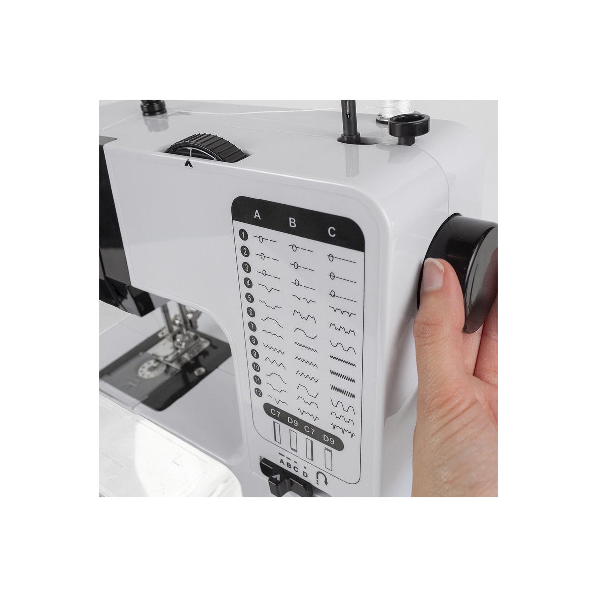 Machine à coudre PRIXTON P125 avec 38 Points de Couture