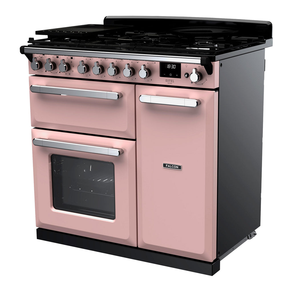 Piano de cuisson gaz FALCON ESTEL DELUXE TAB GAZ 90 CM ROSE PASTEL C