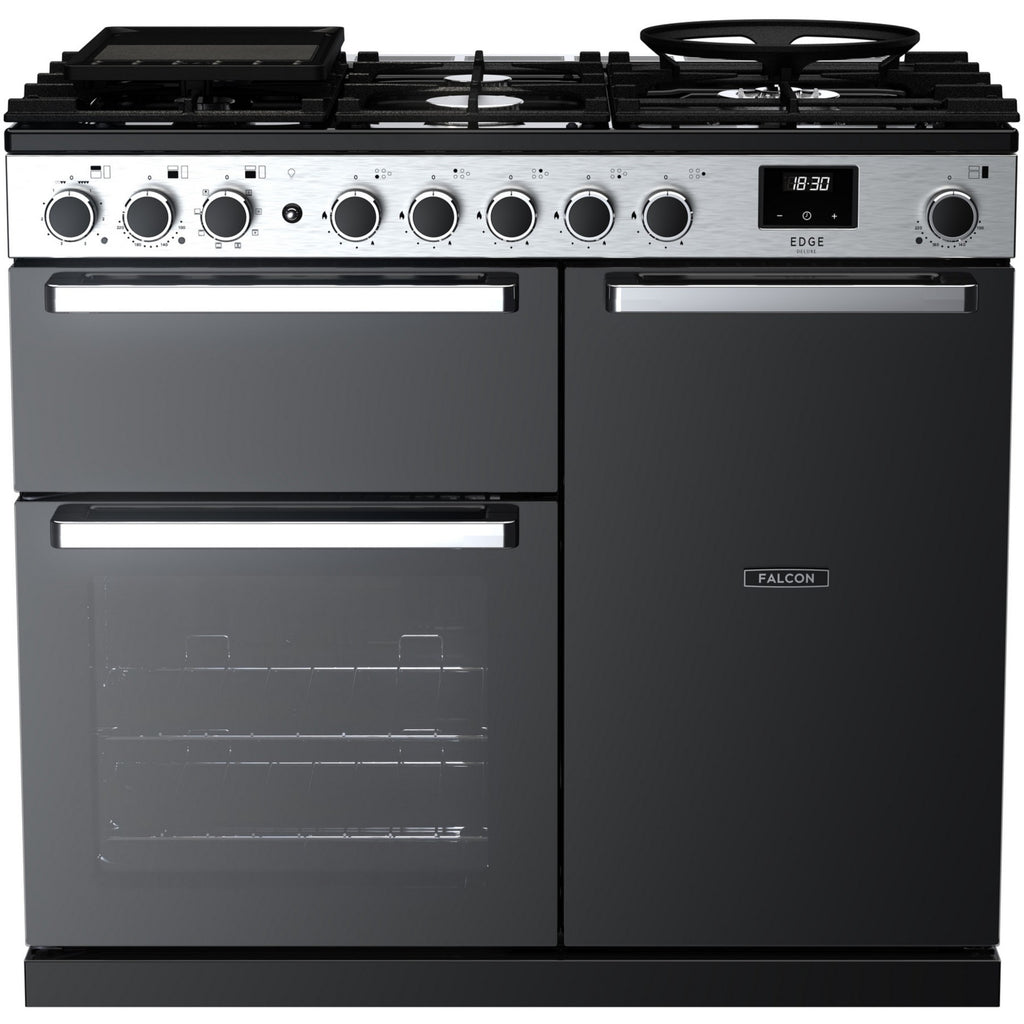 Piano de cuisson gaz FALCON EDGE DELUXE TAB GAZ 100 CM VERRE NOIR