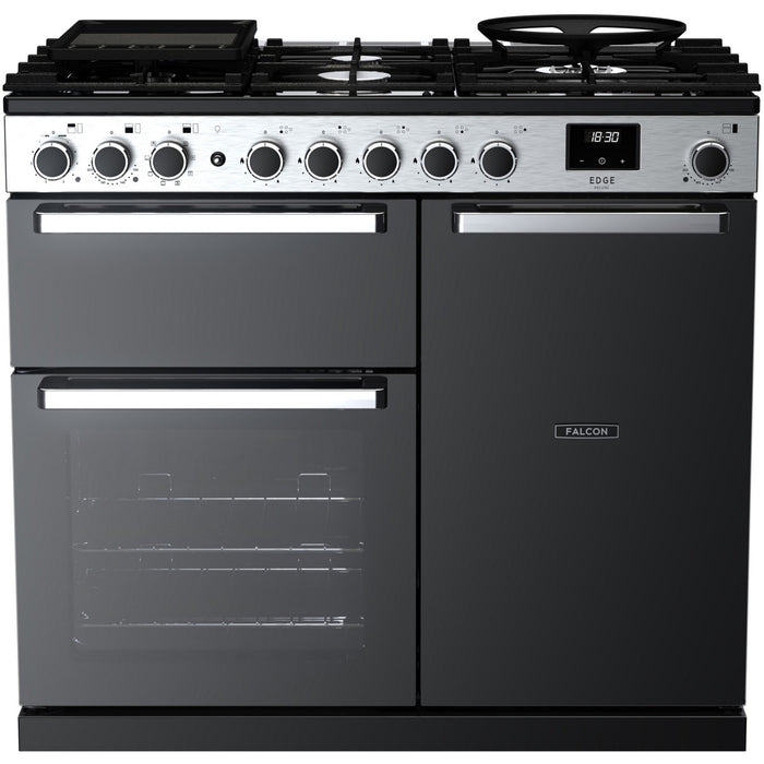 Piano de cuisson gaz FALCON EDGE DELUXE TAB GAZ 100 CM VERRE NOIR