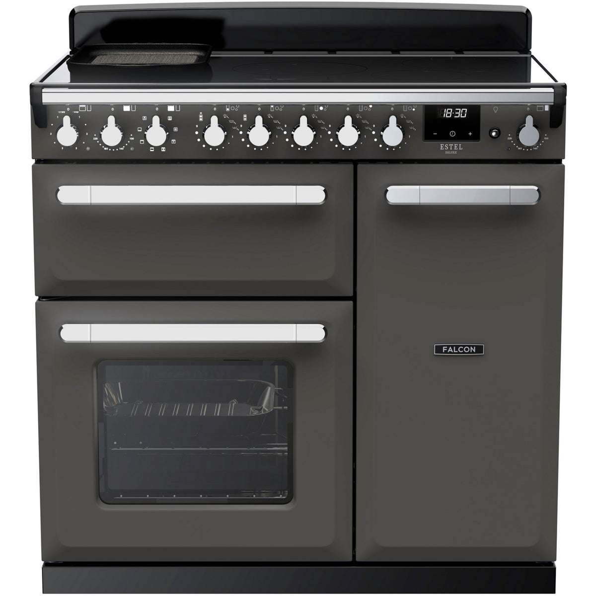 Piano de cuisson induction FALCON ESTEL DELUXE TAB IND 90 CM ARDOISE CHRO