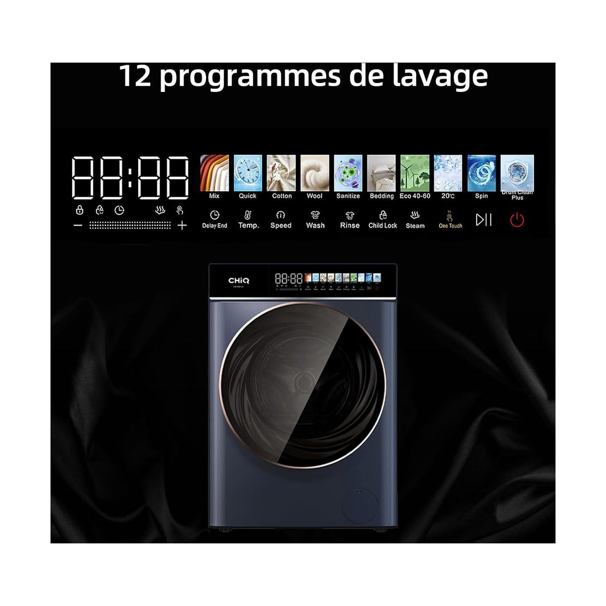 Lave linge hublot CHIQ CW106581AX
