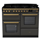 Piano de cuisson mixte FALCON ESTEL DELUXE OC TAB MIX 110 CM ARDOISE L