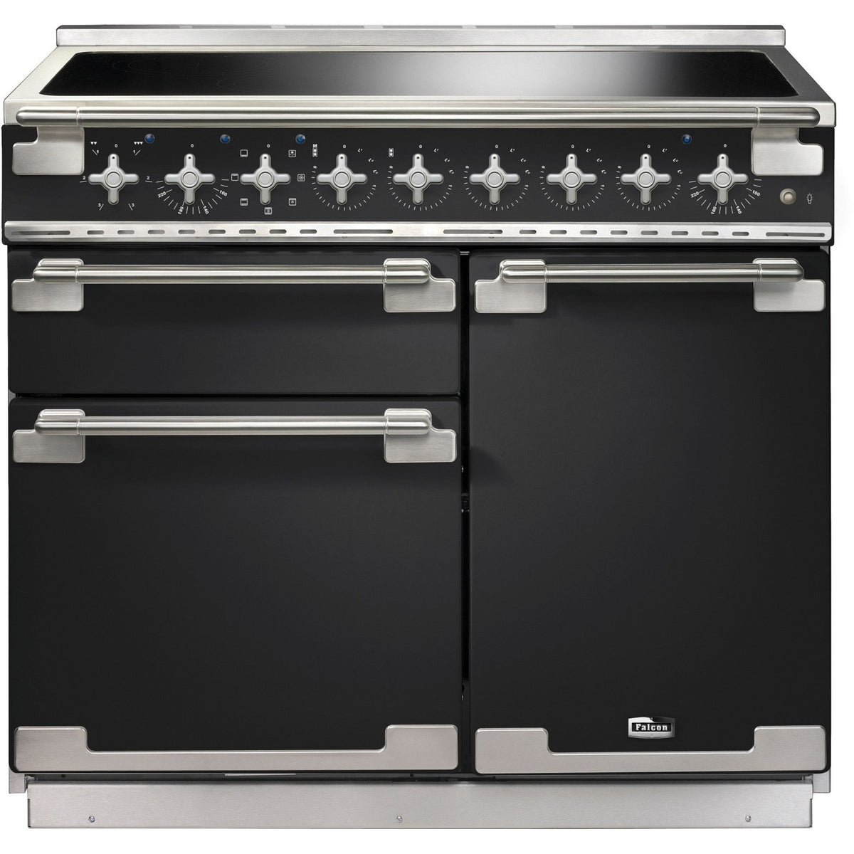 Piano de cuisson induction FALCON ELISE 100 CHARBON Mat satiné NICKEL