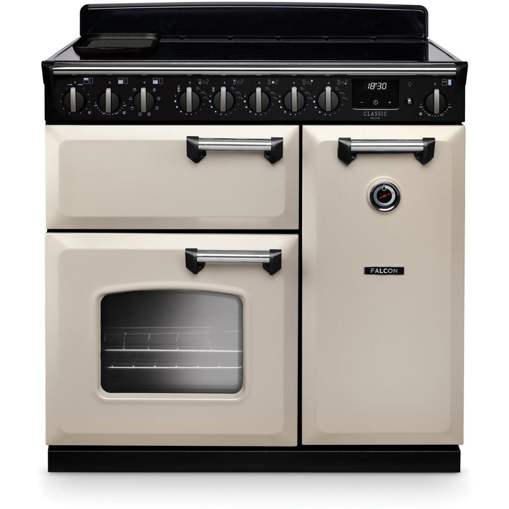 Piano de cuisson induction FALCON NGC TAB IND 90 CM CREME PASTEL CHROME