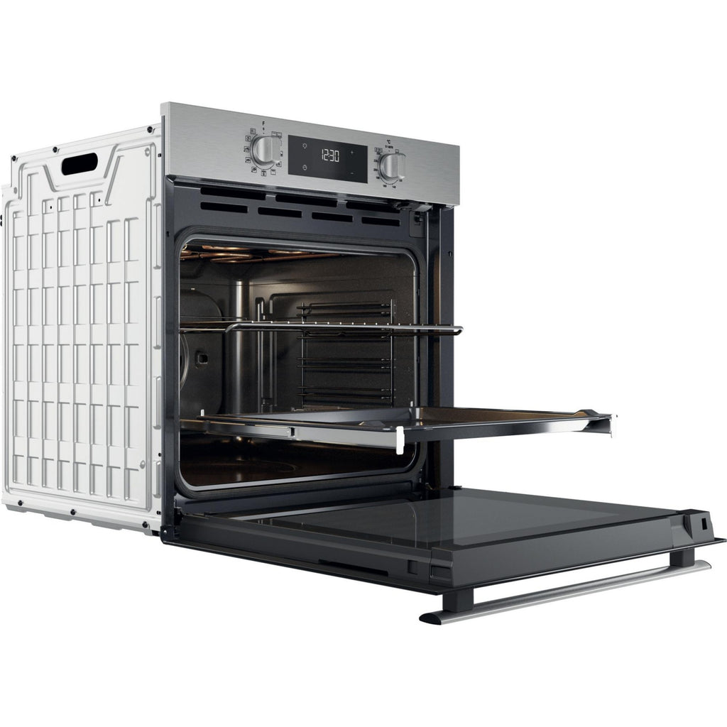 Four encastrable WHIRLPOOL OMR58RR1X - Pyrolyse - Chaleur pulsée - Rails télescopiques - Ajout Vapeur - Inox Anti-traces