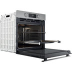 Four encastrable WHIRLPOOL OMR58RR1X - Pyrolyse - Chaleur pulsée - Rails télescopiques - Ajout Vapeur - Inox Anti-traces