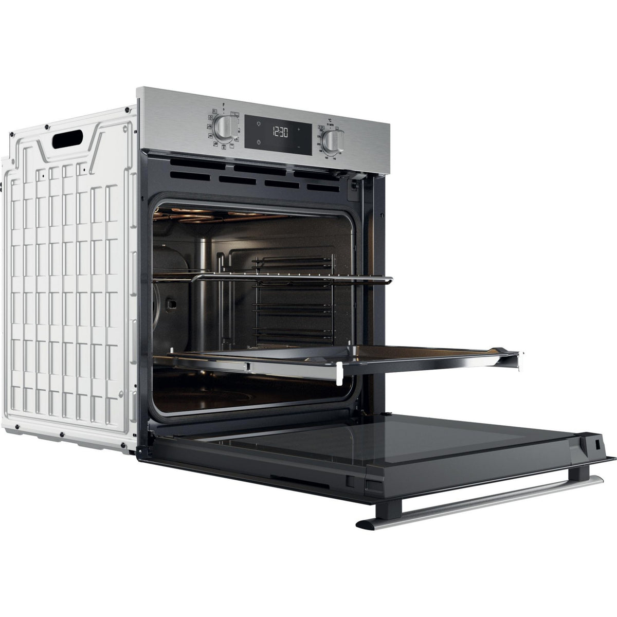 Four encastrable WHIRLPOOL OMR58RR1X - Pyrolyse - Chaleur pulsée - Rails télescopiques - Ajout Vapeur - Inox Anti-traces