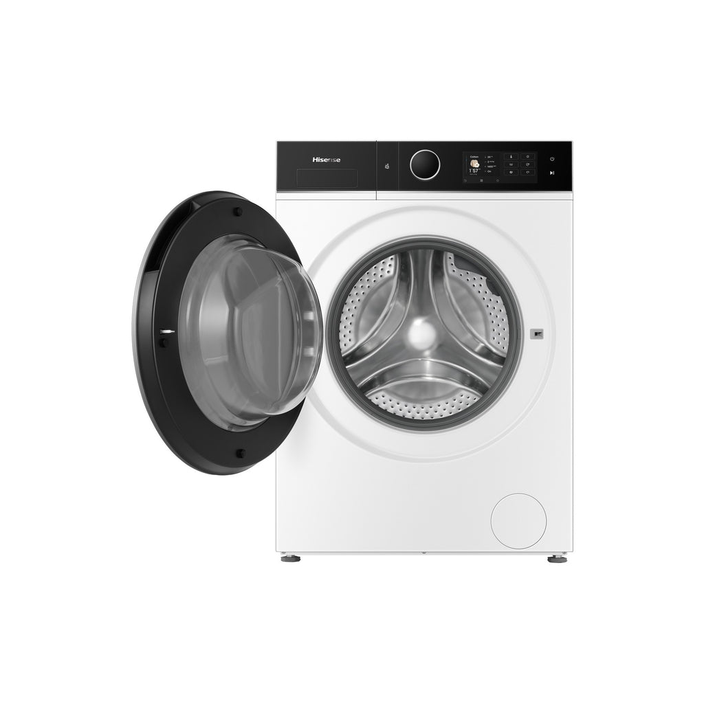 Lave linge séchant hublot HISENSE WD5I1245BWRH - 12/8 kg - 1400 tr/min - Classe A - Moteur Inverter - Dosage automatique - Connecté