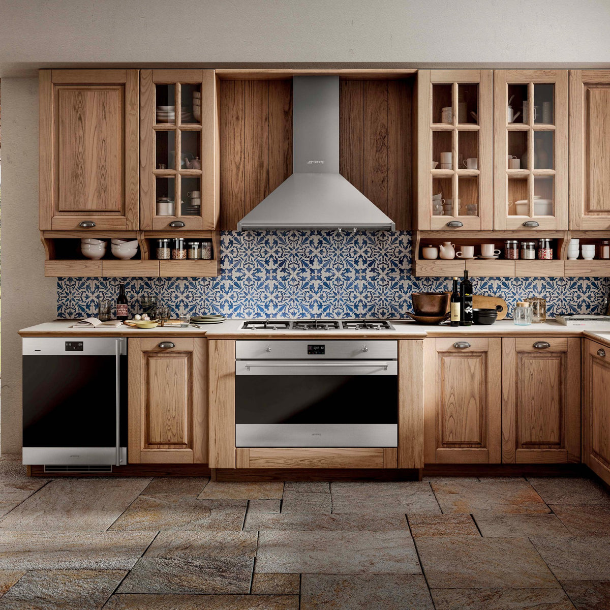Four encastrable SMEG SFP9302TX - Pyrolyse - Chaleur pulsée - Porte froide - Rails télescopiques