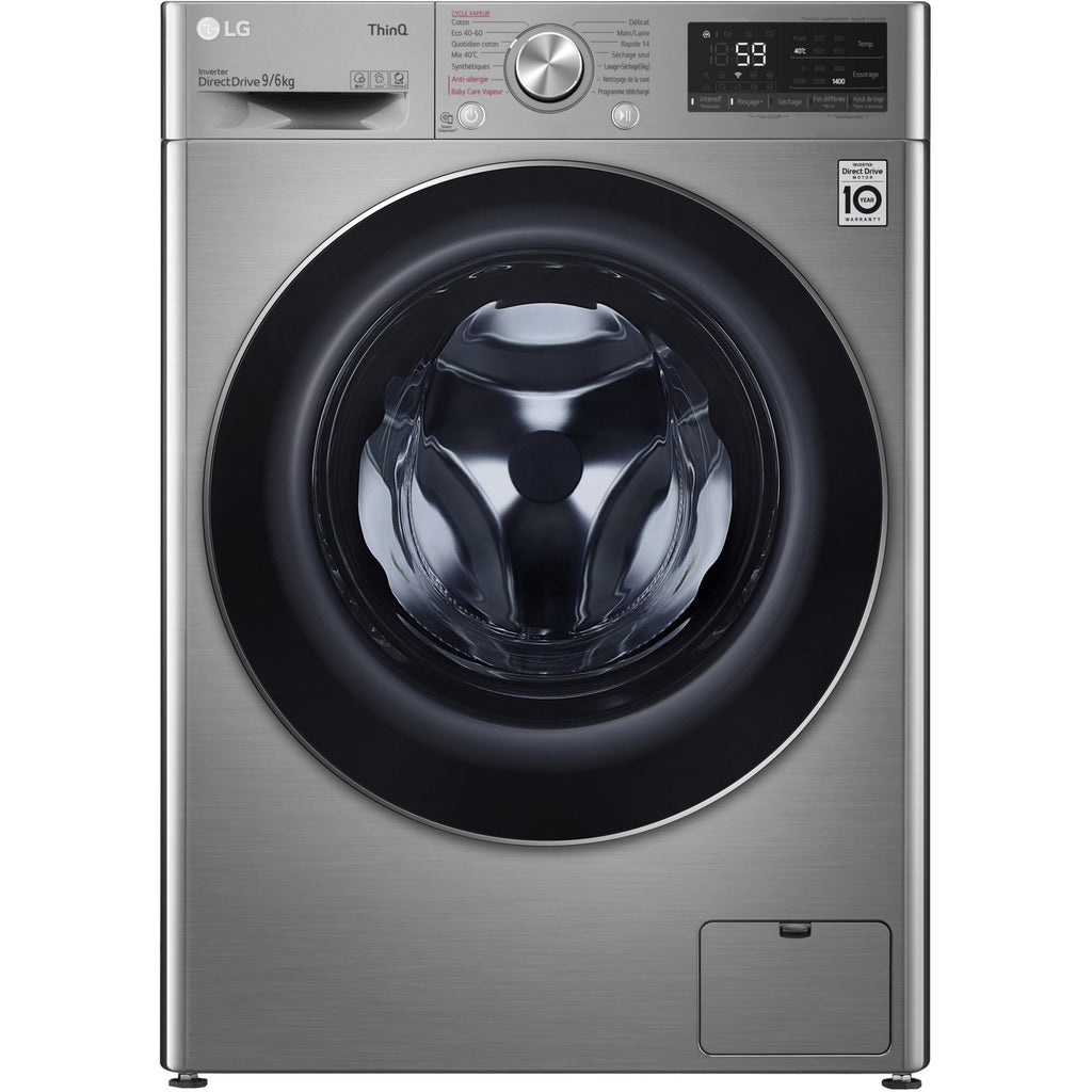 Lave linge séchant hublot LG F964V42IXRS Reconditionné