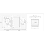 Lave linge hublot SAMSUNG WF90H09C4ST2 - 9 kg - 1400 tr/min - Classe A - Moteur induction - Dosage automatique - Connecté Wifi