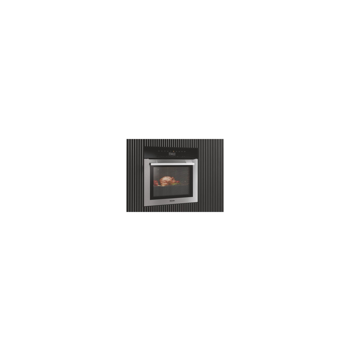 Four encastrable fonction vapeur MIELE H 7364 BP - Pyrolyse - Chaleur tournante - Porte froide - Rails télescopiques