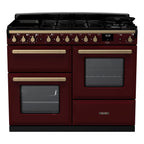 Piano de cuisson mixte FALCON DELUXE OC TAB MIX 110 CM BORDEAUX LAITON