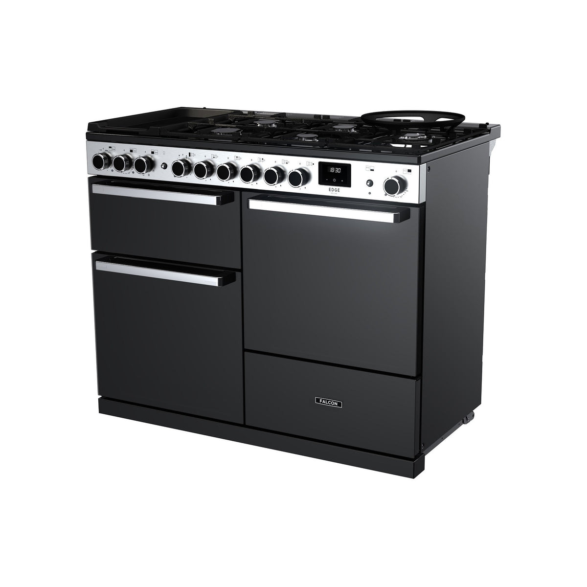Piano de cuisson gaz FALCON EDGE DELUXE OC TAB MIX 110 CM VERRE NOIR