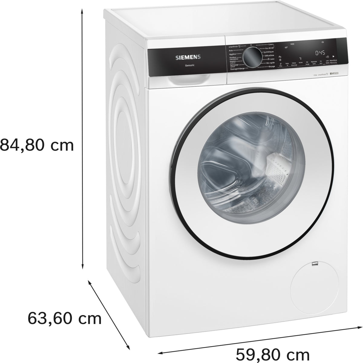 Lave linge hublot SIEMENS WG44G2F1FR - 9 kg - 1400 tr/min - Classe A - Moteur induction - Autodosage - iQ500