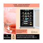 Cave à vin de service KLARSTEIN Shiraz 16 Uno 42L tactile